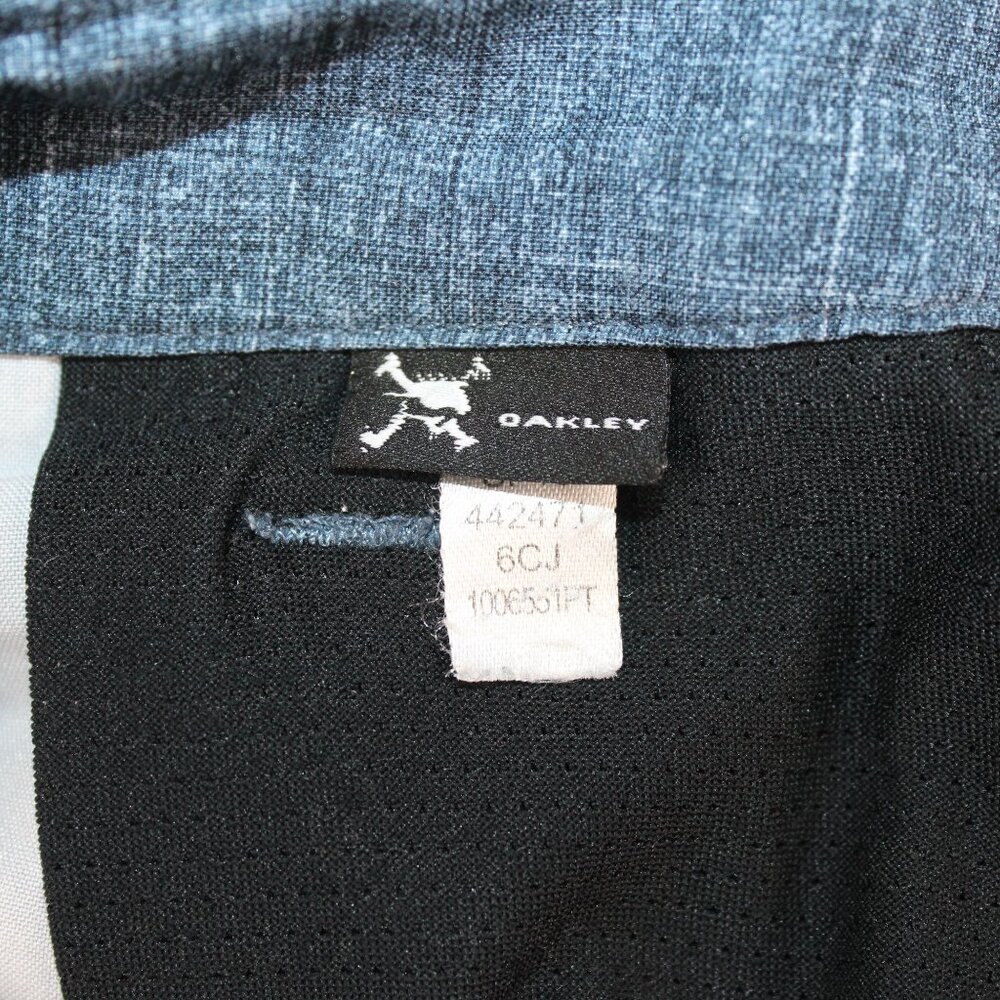 Oakley Regular Fit Performance Golf Mens Size 36 Heather Gray Blue Athletic - Picture 12 of 12